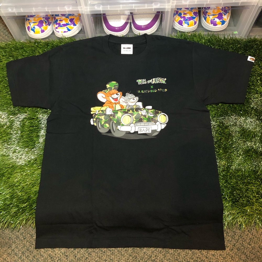 Baoe Tom & Jerry Cruising Tee Black